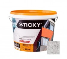 STICKY Tencuiala Decorativa Structurata cu Silicon 2mm Alb 25kg